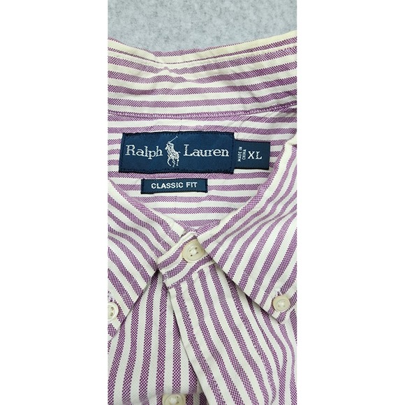 Ralph Lauren Other - Ralph Lauren Shirt XL Striped Flesh Pony Custom Button Up Long Sleeve Mens